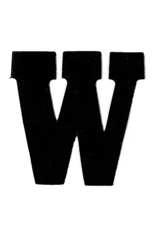 Applicatie Flockletter 6cm Uitverkoop