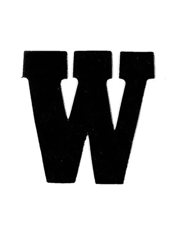 Applicatie Flockletter 6cm Uitverkoop