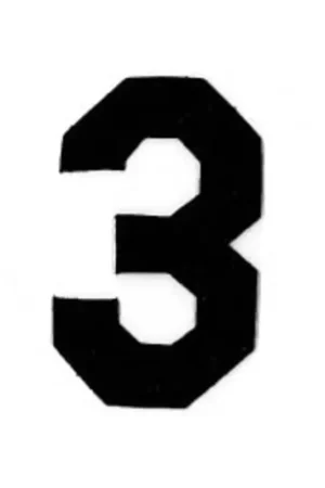 Actieprijs Applicatie Flockcijfers 6cm