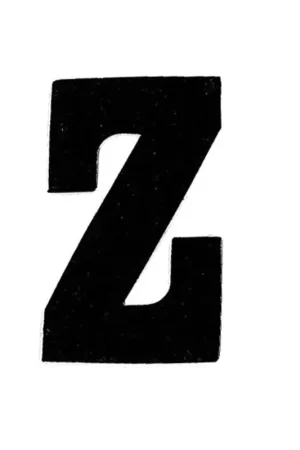 Applicatie Flockletter 6cm Merkproduct