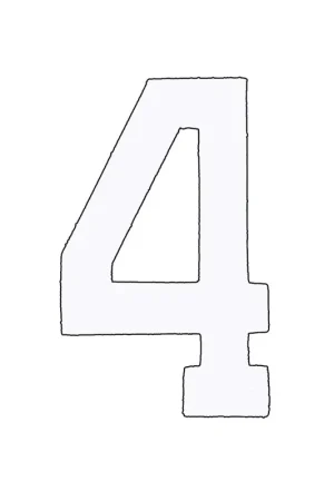 Applicatie Flockcijfer 10cm Flitsaanbieding