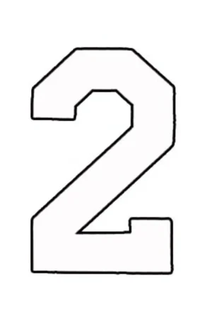 Applicatie Flockcijfer 10cm Koopje