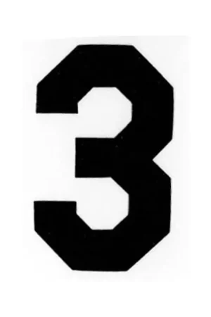 Applicatie Flockcijfer 10cm Beperkte Voorraad