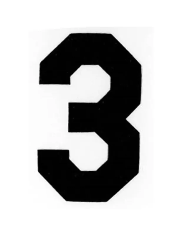 Applicatie Flockcijfer 10cm Beperkte Voorraad