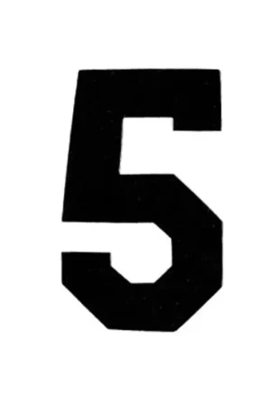 Aanbieding Applicatie Flockcijfer 10cm