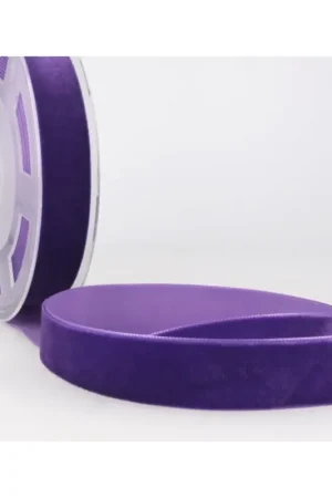 Actieprijs Stephanoise Fluweel met hoge dichtheid 16mm paars