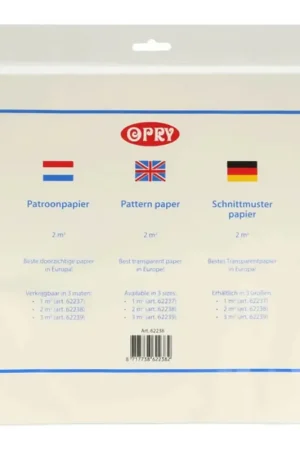 Opry Patroonpapier 2m² transparant Betrouwbaar