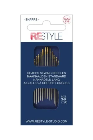 Aanbieding ReStyle 015.10300 Sharps naainaalden standaard 3 -9, 20 stuks