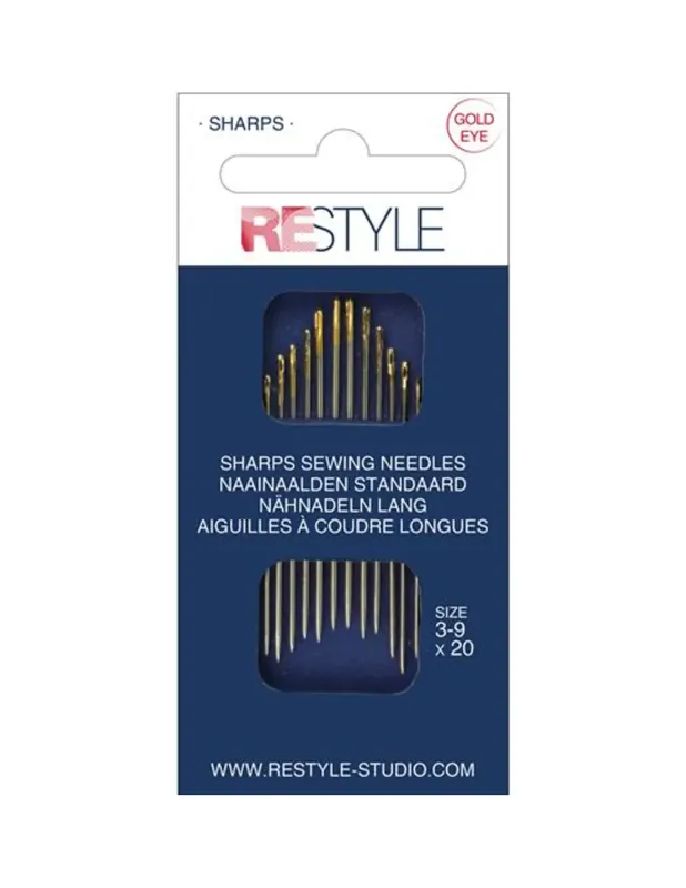 Aanbieding ReStyle 015.10300 Sharps naainaalden standaard 3 -9, 20 stuks