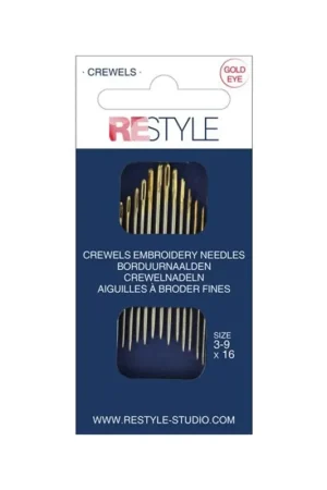 Gecertificeerd ReStyle 015.10600 Borduurnaalden 3-9, 16 stuks