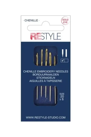 Favoriet ReStyle 015.10636 Borduurnaalden met scherpe punt 20, 6 stuks
