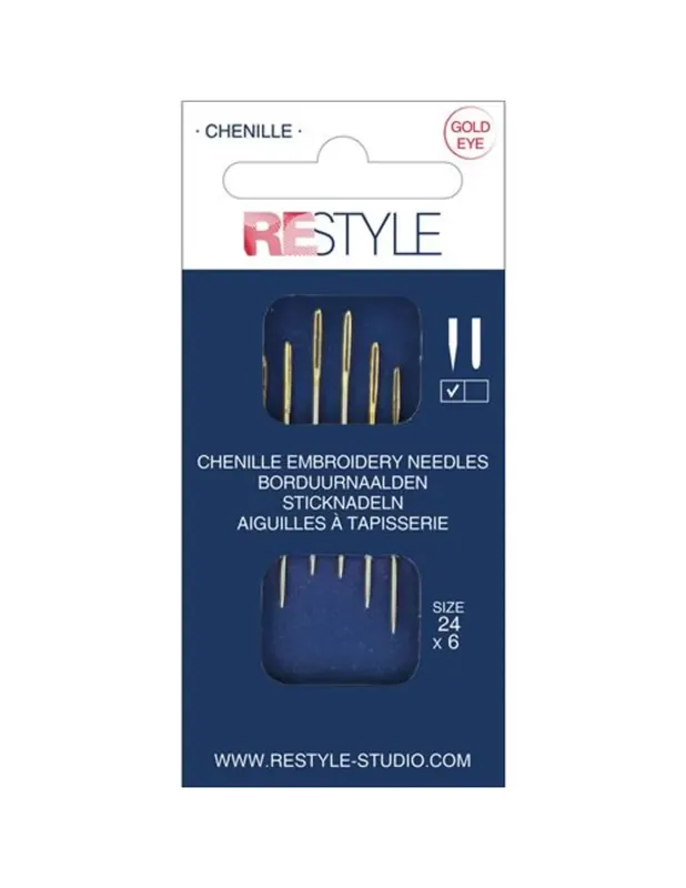 ReStyle 015.10638 Borduurnaalden met scherpe punt 24, 6 stuks Meest Verkocht
