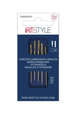 ReStyle 015.10616 Borduurnaalden met ronde punt 20, 6 stuks Speciale Aanbieding