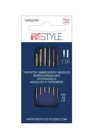ReStyle 015.10617 Borduurnaalden met ronde punt 22, 6 stuks Hoge Kwaliteit