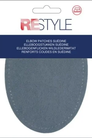 Favoriet ReStyle Elleboogstukken suèdine 14 cm x 9,5 cm opstrijkbaar grijs