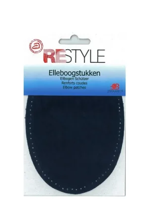 Seizoensaanbieding Restyle Elleboogstukken suèdine 14 cm x 9,5 cm opstrijkbaar