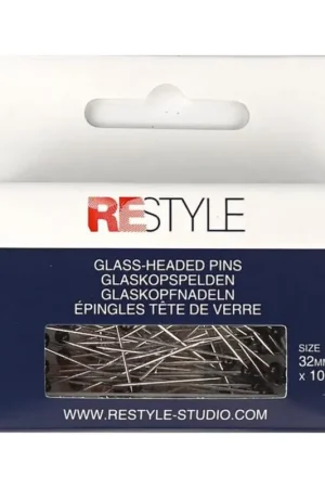 Hete Deal Restyle Glaskopspelden staal 0,60 x 32 mm zwart 100 stuks