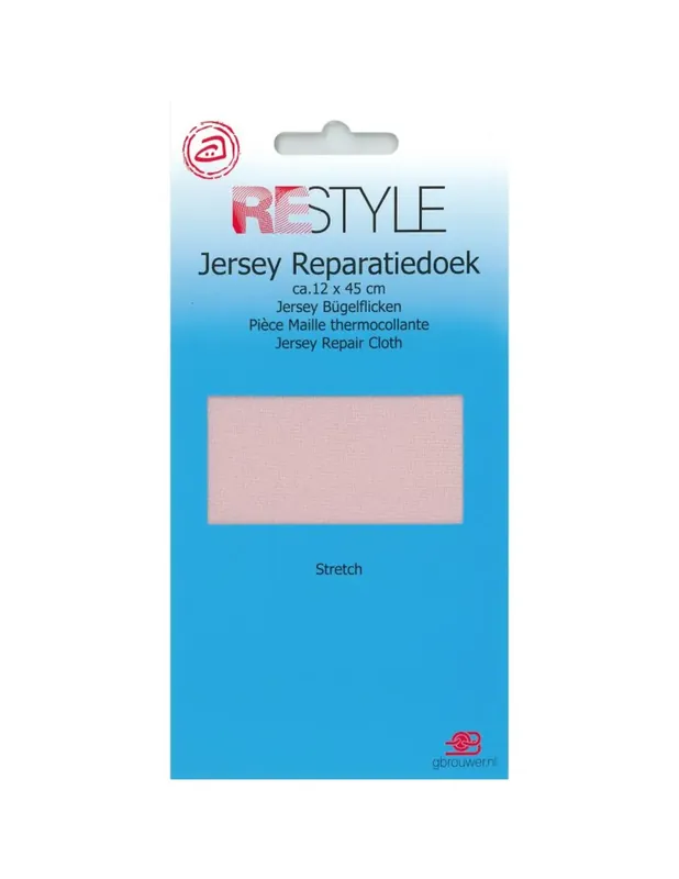 Laatste Kans Restyle Jersey reparatiedoek 12 cm x 45 cm