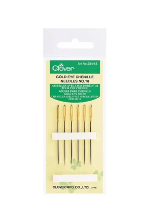 Bestseller Clover 234/18 Gold Eye Chenille naald maat 18