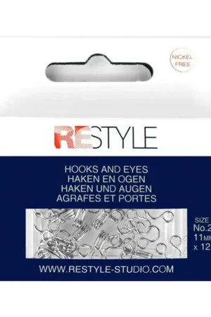 Weekendaanbieding Haken en ogen nr. 2 zilver, 12 stuks