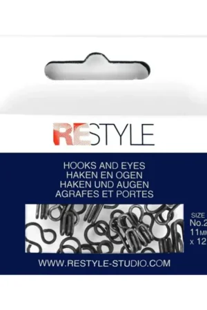 Haken en ogen nr. 2 zwart, 12 stuks Koop Vandaag
