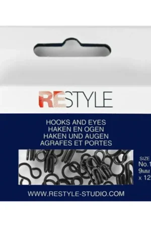 Haken en ogen nr. 1 zwart, 12 stuks Bestel Nu