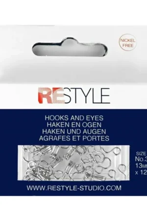 Beperkt Aanbod Haken en ogen nr. 3 zilver, 12 stuks
