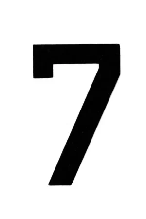 Applicatie Flockcijfer 15cm Favoriet