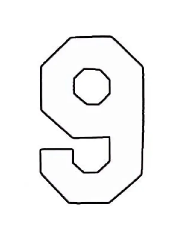 Applicatie Flockcijfer 15cm Finale Uitverkoop