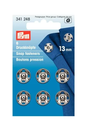 Laatste Versie Prym Drukkers zilverkleurig