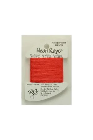 Weekendaanbieding Neon Rays Dark Peach - Rainbow Gallery