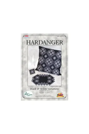 Hardangerpatroon Black & White Variations - The Stitch Company Superprijs