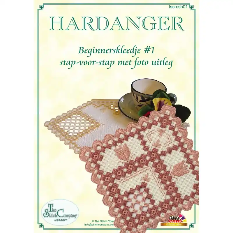 Hardanger Beginnerspakket 1 Roze - The Stitch Company Speciale Aanbieding