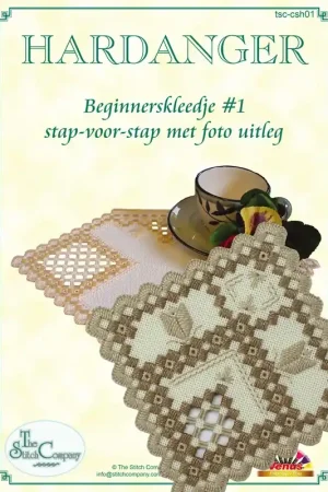 Hardanger Beginnerspakket 1 Beige - The Stitch Company Express Levering