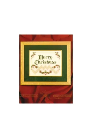 Tijdelijk Beschikbaar Hardangerpatroon Merry Christmas - Emie Bishop