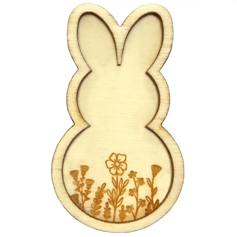 Op = Op Needle Minder Bothy Designs - Wooden Bunny - Bothy Threads