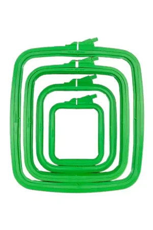 Gecertificeerd Nurge rechthoekige borduurring - 14,5 x 16,5 cm - Groen