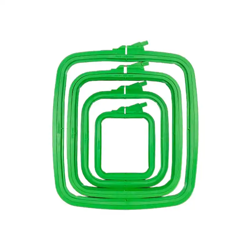 Gecertificeerd Nurge rechthoekige borduurring - 14,5 x 16,5 cm - Groen