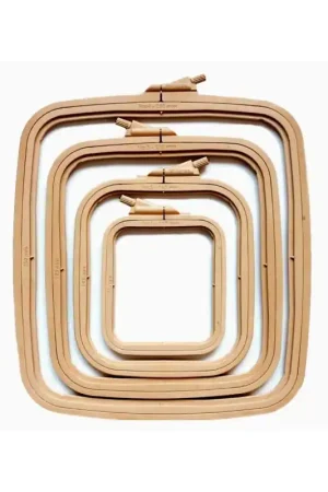 Nurge rechthoekige borduurring - 19,5 x 22 cm - Beige Bestel Nu