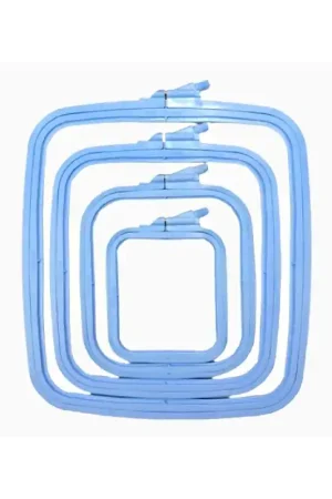 Nurge rechthoekige borduurring - 25 x 28 cm - Blauw Snelle Levering