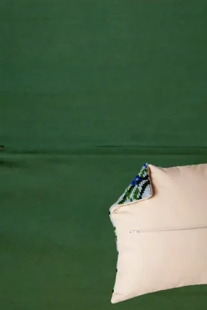 Kussenrug 45 x 45 cm Donkergroen - The Stitch Company Direct Verzonden