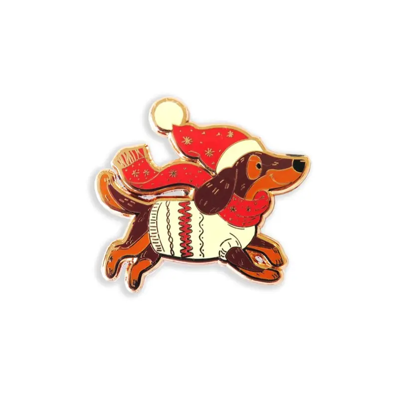 Needle Minder Santa Dachshund - Leti Stitch Rechtstreeks Van De Fabrikant
