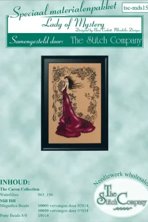 Bestel Nu Materiaalpakket Lady of Mystery- The Stitch Company