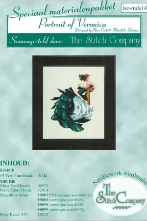 Materiaalpakket Portrait of Veronica - The Stitch Company Populair