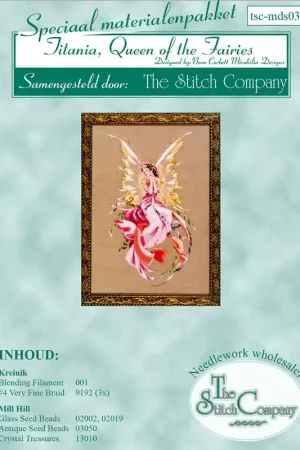Materiaalpakket Titania, Queen of the Fairies- The Stitch Company Flitsaanbieding