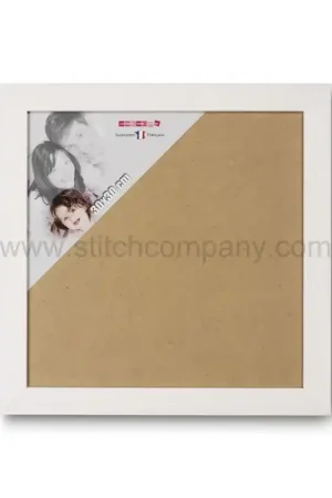 Laatste Versie Wissellijst hout 30 x 30 cm, wit - The Stitch Company