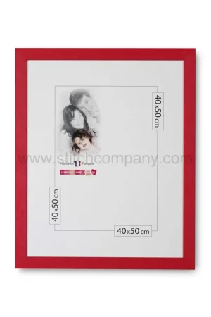 Wissellijst hout 40 x 50 cm, rood - The Stitch Company Direct Verzonden