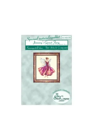 Materiaalpakket January's Garnet Fairy - The Stitch Company Beperkt Aanbod
