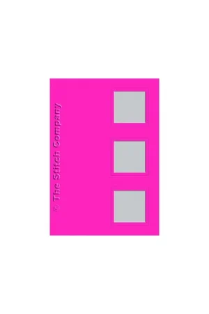 3 Passe-partout kaarten met Envelop Pink - The Stitch Company Dagaanbieding
