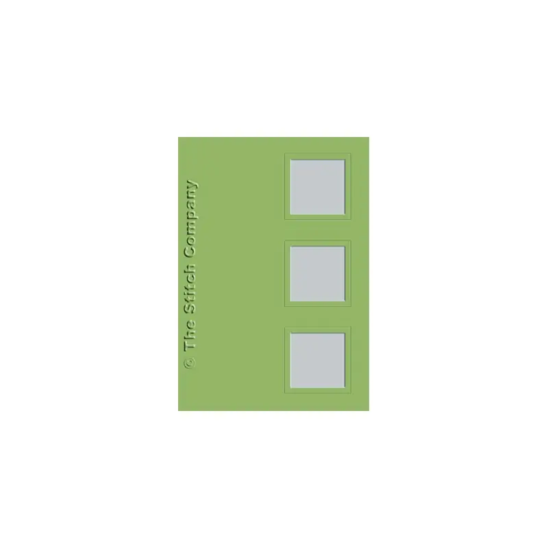 3 Passe-partout kaarten met Envelop Olive Green - The Stitch Company Weekendaanbieding